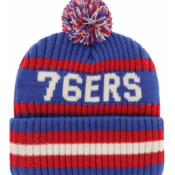 Sixers Philadelphia 76ers pompom beanie hat - Picture 2 of 3